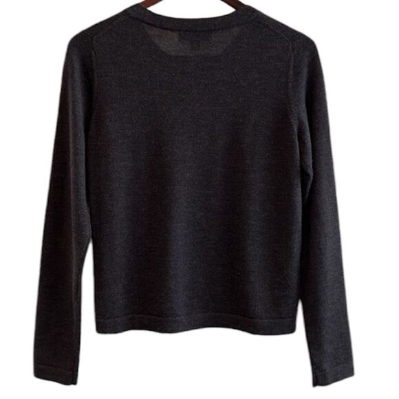 Banana Republic Extra Fine Italian Merino Ruffle Front Cardigan Sweater! - Picture 2 of 7